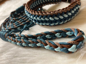 Geflochtenes Paracord Set aus Leine und Halsband