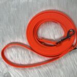 Biothane Leine mit Bolzenkarabiner in Neonorange